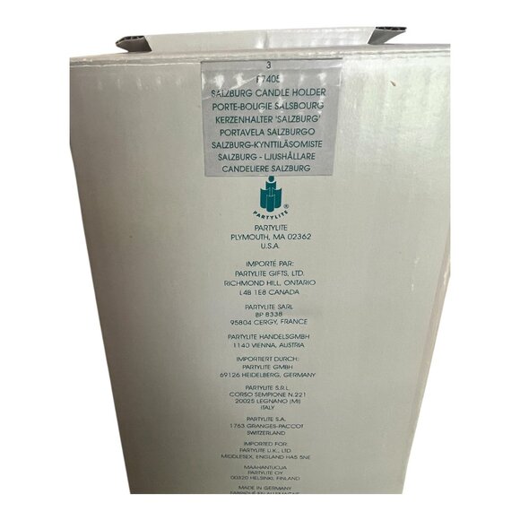 Partylite Salzburg P7405 Lead Crystal 3-Piece Stackable Candle Holder Set - Picture 10 of 10